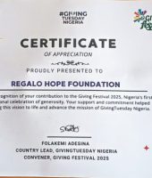 RHF GIVING FESTIVAL CERTIFICATE